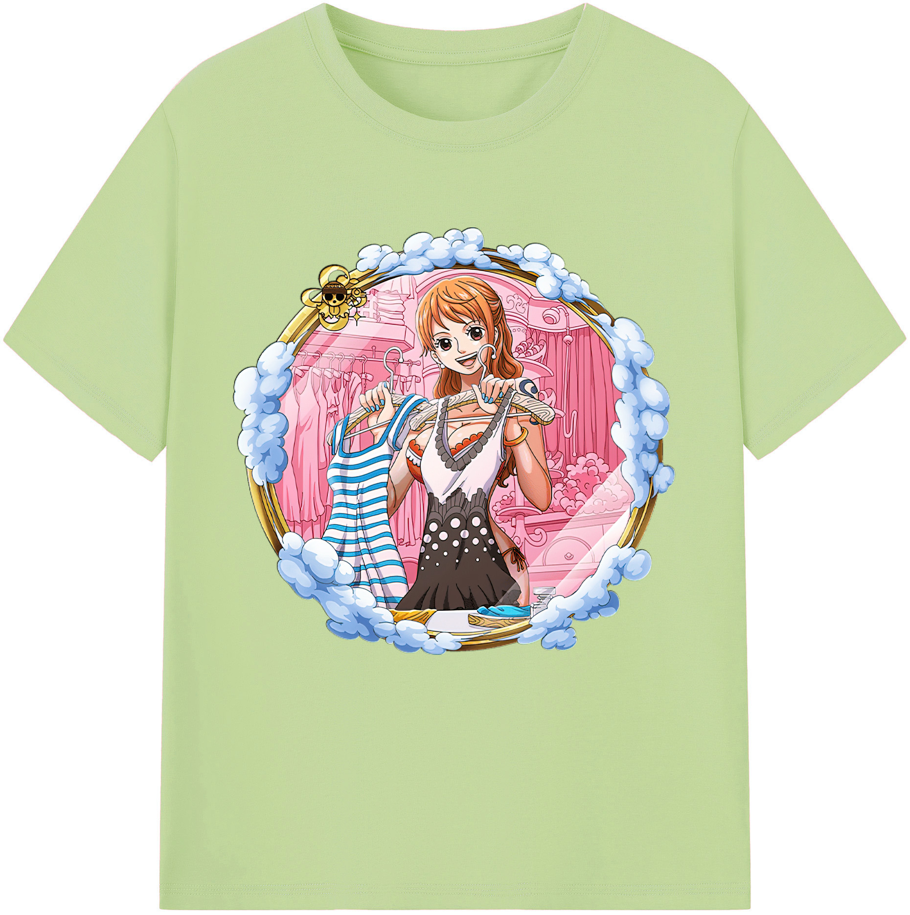 ワンピース ナミ ONE PIECE Nami 綿100％半袖Tシャツ（フロントプリント）